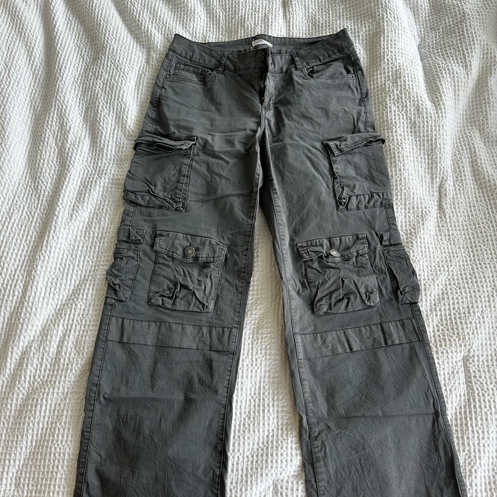 Garage Gray Cargo Pants with Tactical Design size 7